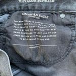 American Eagle  Jeans Ripped Vintage Hi Rise Black Wash Denim Women's Size 6 Photo 7