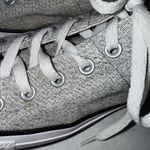 Converse All Star Canvas Shoes Womens Size 10 Gray Marled Low Top Chuck Taylors Photo 2