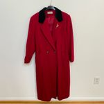 Vintage Forecaster of Boston Red Wool Overcoat 1990s Pin, Black Velvet C… Size 16 Photo 6