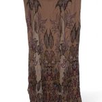 Soft Surroundings Maxi Skirt Floral Lined Gauzy Gauze Broomstick Beautiful M Photo 0