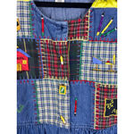 Sophia Rose TeacherCore Denim Patchwork Dress | Size 16W | School Novelty VTG Blue Photo 3