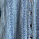 Robbie Bee Womens Denim Blue Shirt Maxi Dress Size 2P Boho Y2K Photo 4