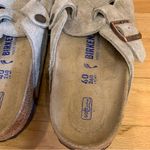 Birkenstock  Boston Soft Footbed Clogs in Suede Taupe - Size 9 Photo 4