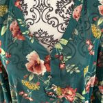 Ember size XL green floral blouse - top Photo 2