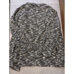 Le lis Womens Black White Marled Knit Open Front Blazer Oversized Pockets Small Photo 4