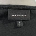 Who What Wear Lace Up Front Ruffle Sleeve Mini Dress Black Size Small Photo 11