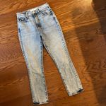 MOTHER Denim Jeans The Swooner Rascal Ankle - Signs & Symbols Size 26 Photo 2