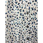 CAbi Dress 5233 Camilla White Blue Leopard Animal Print Sleeveless Shirt Size S Photo 3