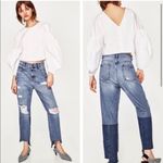 ZARA  mid-rise straight fit jeans Size 2 Photo 5