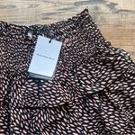 Who What Wear Womens Black & Pink Tiered Mini Skirt Size Large NWT Photo 1