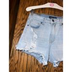 Aeropostale Blue Jean Shorts Flex Effects Super High Rise MIDI Shorts Woman’s Si Photo 2