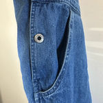 Vintage 90’s Agapo Embroidered American flag denim cropped overalls sizeXL Blue Size XL Photo 12