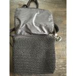 The Sak Black Crochet Crossbody Bag Woven Strap Flap Closure Charm Like new cond Photo 1