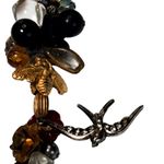 Retro Bee Rose Bird Bead Cluster Necklace Extra Long Y Drop 32" Boho Bohemian Photo 6