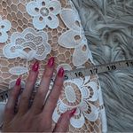 Endless Rose Cream Sheer Lace Skirt Photo 11