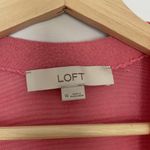 Loft  pink barbiecore women's XS linen blend knit shrug pullover cardigan comfort Photo 2