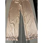 Victoria's Secret  PAJAMAS SLEEP PANTS SATIN feel STRIPE LOUNGE WOMEN LG Photo 5