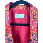 Liz Claiborne Vintage 90's 10 Suit Set Blazer Matching Satin Paisley Red Womens Photo 2