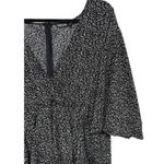 Nasty Gal Plus Size Micro Dot Black White Tiered Mini VNeck Mini Dress US 24 Photo 2