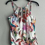 La Blanca Paradise Floral Keyhole Hi-Neck Tankini Top, NWT, Size 10 Photo 4
