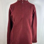 Kuhl  Women's size Large collared quarter zip in burgandy Photo 0