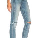 GRLFRND - Naomi High Rise Ripped Stretch Jeans in Blue Photo 7