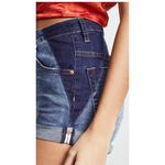 One Teaspoon - Harlets Mini Denim Shorts Two Tone Jeans Photo 2