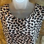 Cozy Couture Leopard Cheetah Print High Low Tank Top Shirt Women’s Medium Black Photo 6