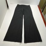 Theory  Wool‎ Lycra Blend Pant Womens Size 8 Black Wide Leg Low Rise Office Work Photo 0