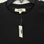 Madewell Regenerative Cotton Ribbed Crewneck Tee Shirt Stretch Jet Black XS NWT Photo 5