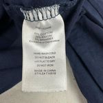 Q&A Q + A Los Angeles Navy Long Sleeve Top W/ Beaded Fringe Detail M Photo 4