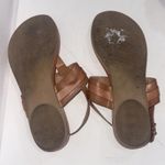 Michael Kors Thong Sandals Brown Faux Leather Slingback Designer Shoes Sz 10 M Photo 14