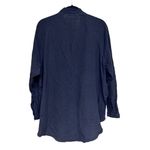 Free People  We the Free Summer Daydream Frayed Button Down Shirt Black Sz Medium Photo 1