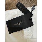 Rag and Bone  Piper Low-Rise‎ Straight Bright white denim size 27 Photo 7