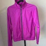 Under Armour Magenta Zip Up Wind Breaker Size Medium Photo 0