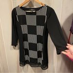 Style & Co Cute Y2K stretchy mesh whimsigoth geometric oversized tunic mini dress magic Photo 6