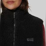Bass Pro Shops Bass Outdoors Faux Sherpa Fleece Full Zip Women's Hiking Vest Jacket L NWT Black Photo 4