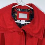Delia's Christmas Holiday  Red Wool Blend Winter Peacoat Jacket Size XS EUC #3526 Photo 4