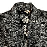 Reversible Floral Quilted Jacket Patchwork Casual Studio Black Pattern SZ S Photo 2