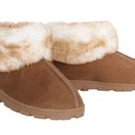 Jessica Simpson Faux Shearling Ankle Bootie Slippers Photo 0