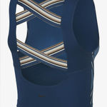 Nike Women's Pro Dri Fit Printed Cross-Back Cropped Tank Top Size Medium Photo 0