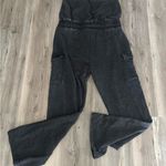 Like an angel  acid washed Charcoal Jumpsuit with Pockets Photo 1