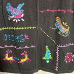 Vintage‎ Christmas Zip Cardigan Sweater Vest Purple Size 1X Photo 6