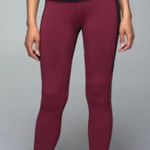 Lululemon  All You Need Colorblock Leggings Tights 2 Black Dashing Purple Magenta Photo 1
