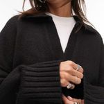 Topshop Tophsop | Knitted Ribbed Collar Crop Jumper Photo 2