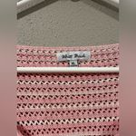 White Birch  Pink Striped Women's Sweater Photo 2