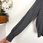 J.Crew Cashmere Shrunken Crewneck Sweater Heather Charcoal Cropped Fit Sz M NWT Photo 10