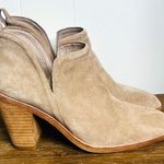 Jeffrey Campbell Rosee Beige Suede Booties Women's 9 Fall Leather Western Boho Photo 0
