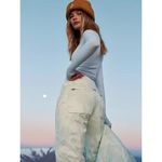 Free People New!  FP‎ Movement Bunny Slope printed Ski Snow Pants, size L Photo 2