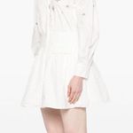 Self Portrait Self-Portrait White Cotton Embellished Mini Dress Photo 3